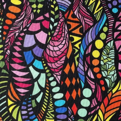 Abstract Fabric Pattern - Stained Glass