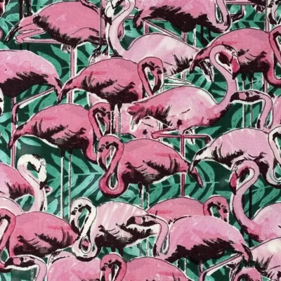 Flamingos Animal Print Fabric Pattern