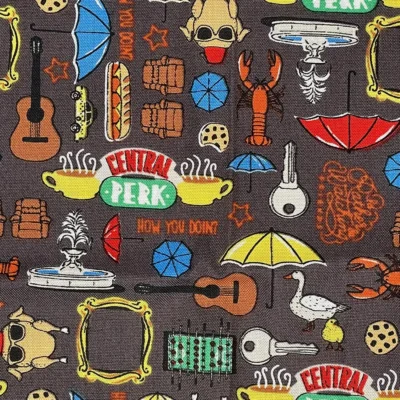 Friends TV Show Design Fabric Pattern