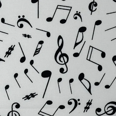 Music Notes #2 Design Fabric Pattern
