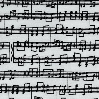 Music Notes #1 Design Fabric Pattern